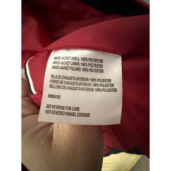 TOMMY HILFIGER Women's Size M Navy Blue 3-in-1 All Weather System Quilted Jacket - Picture 7 of 8